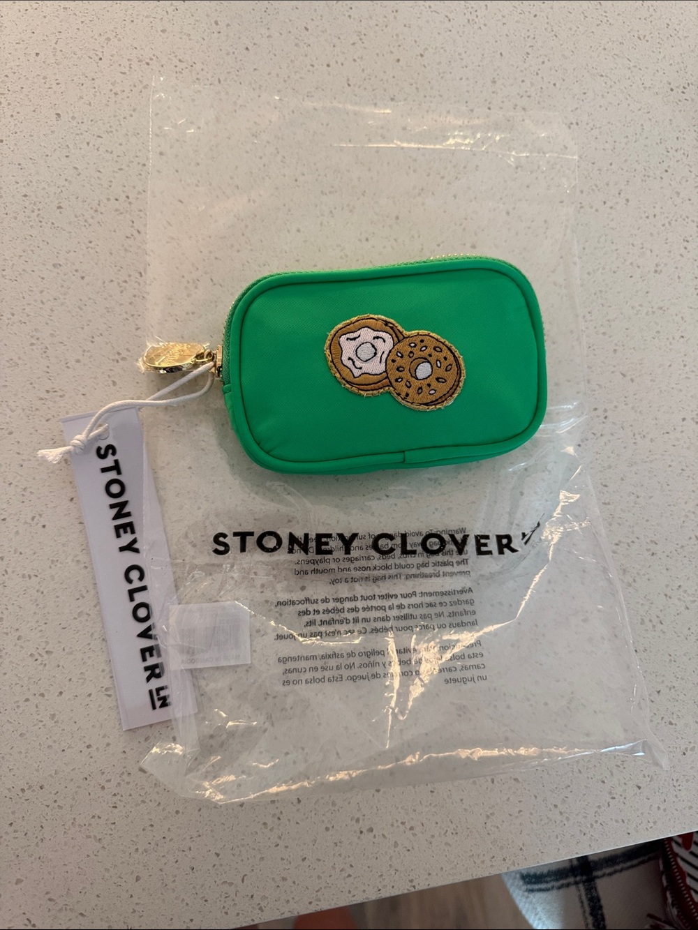 Stoney Clover Lane Micro Pouch with Bagel Patch